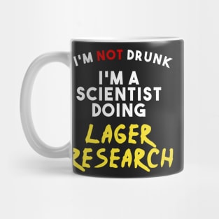 I love beer lager research funny present Mug